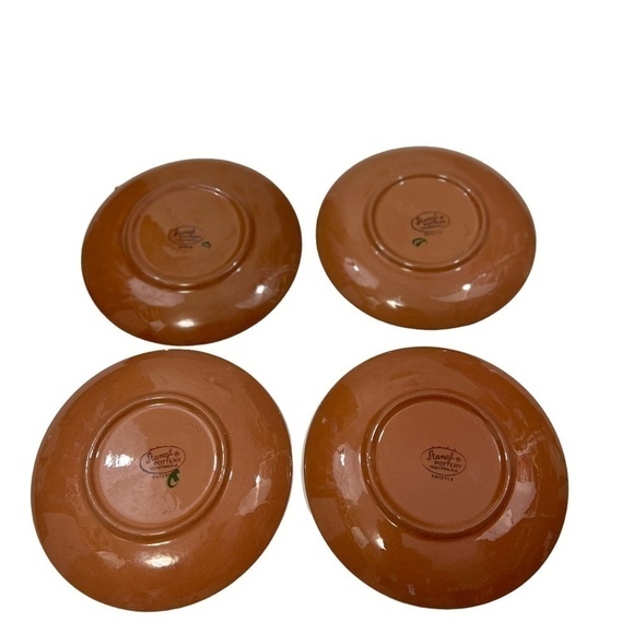 Stangl Pottery Thistle Pink Green 4 Cups Saucers Vintage. - Picture 6 of 9